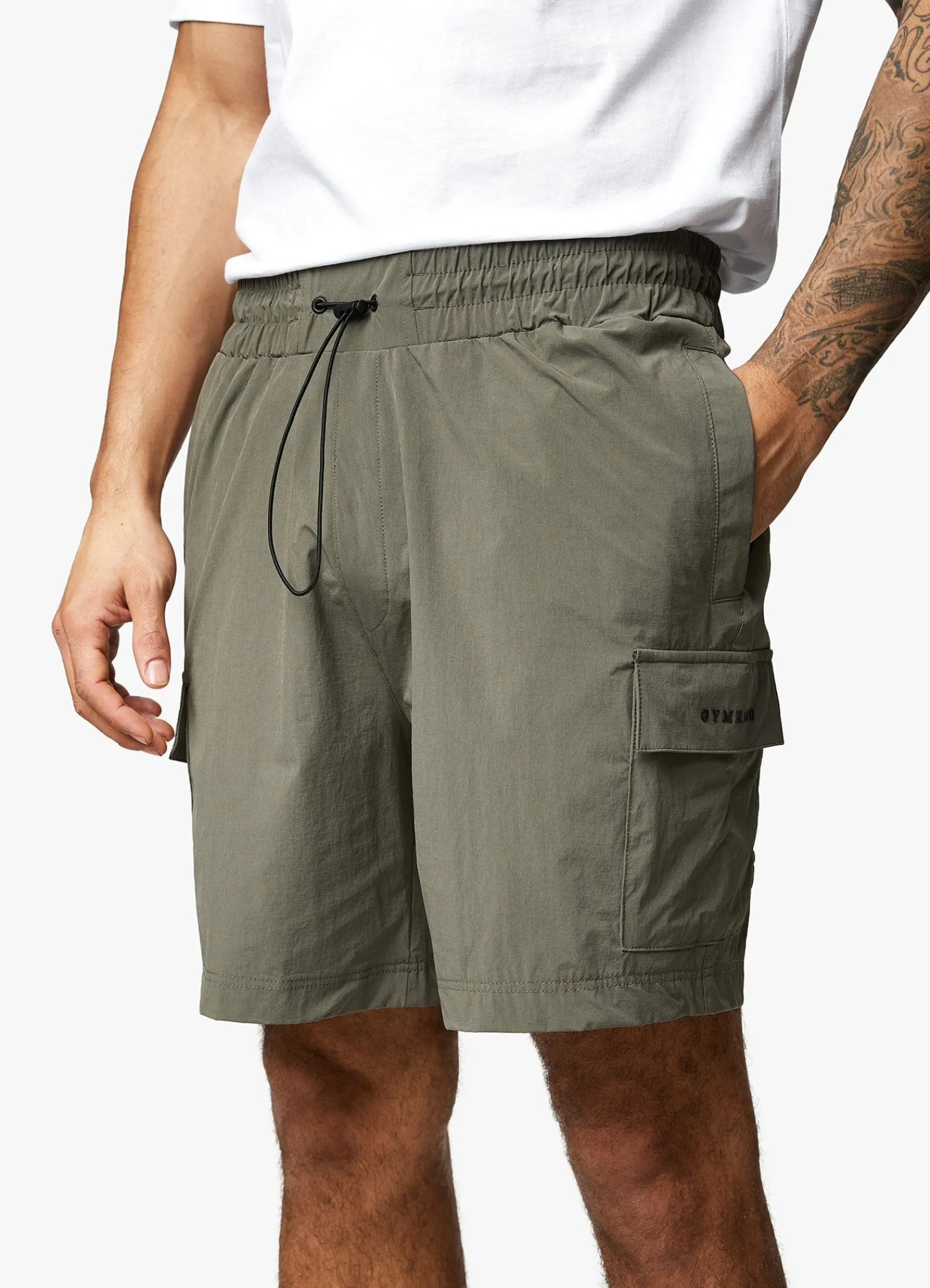 Twin Sets<Gym King Utility Woven Cargo Short Olive