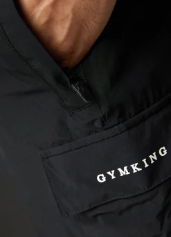 Twin Sets<Gym King Utility Woven Cargo Short Black