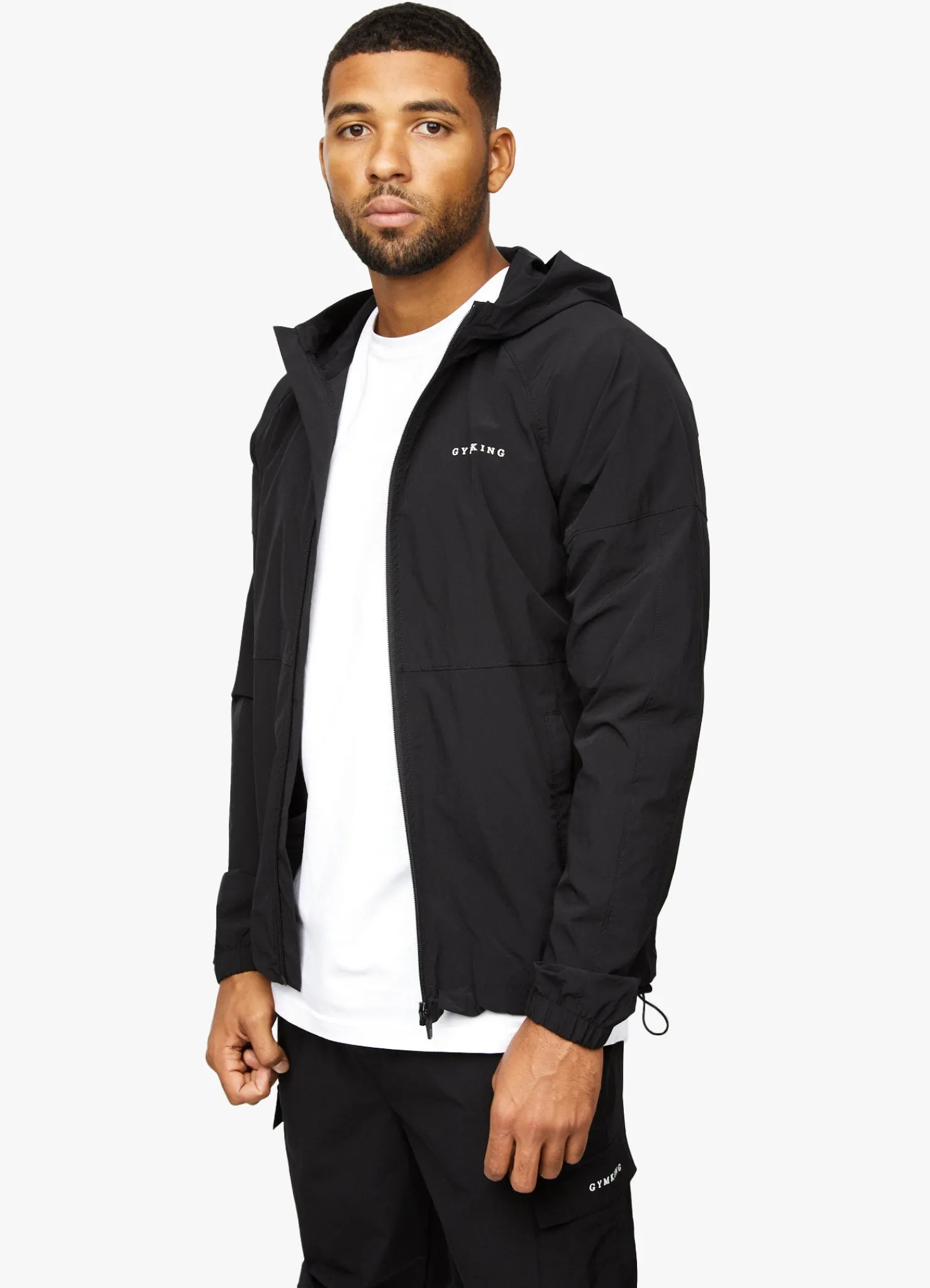 Tracksuit Tops<Gym King Utility Woven Hood Black