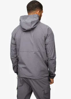 Tracksuit Tops<Gym King Utility Woven Hood Graphite