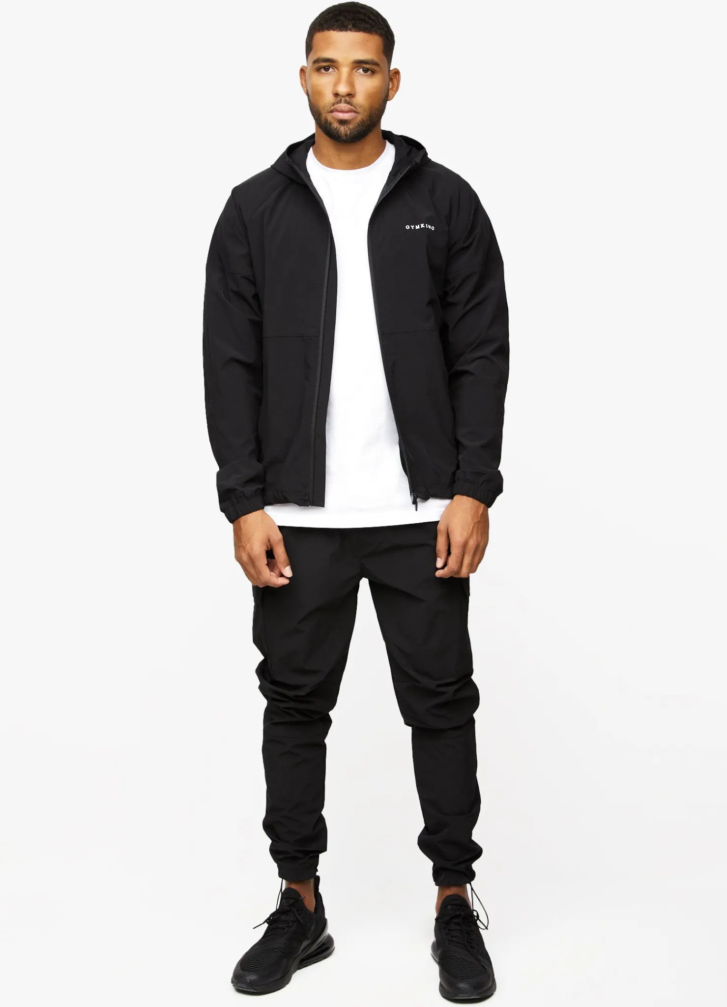 Tracksuit Tops<Gym King Utility Woven Hood Black