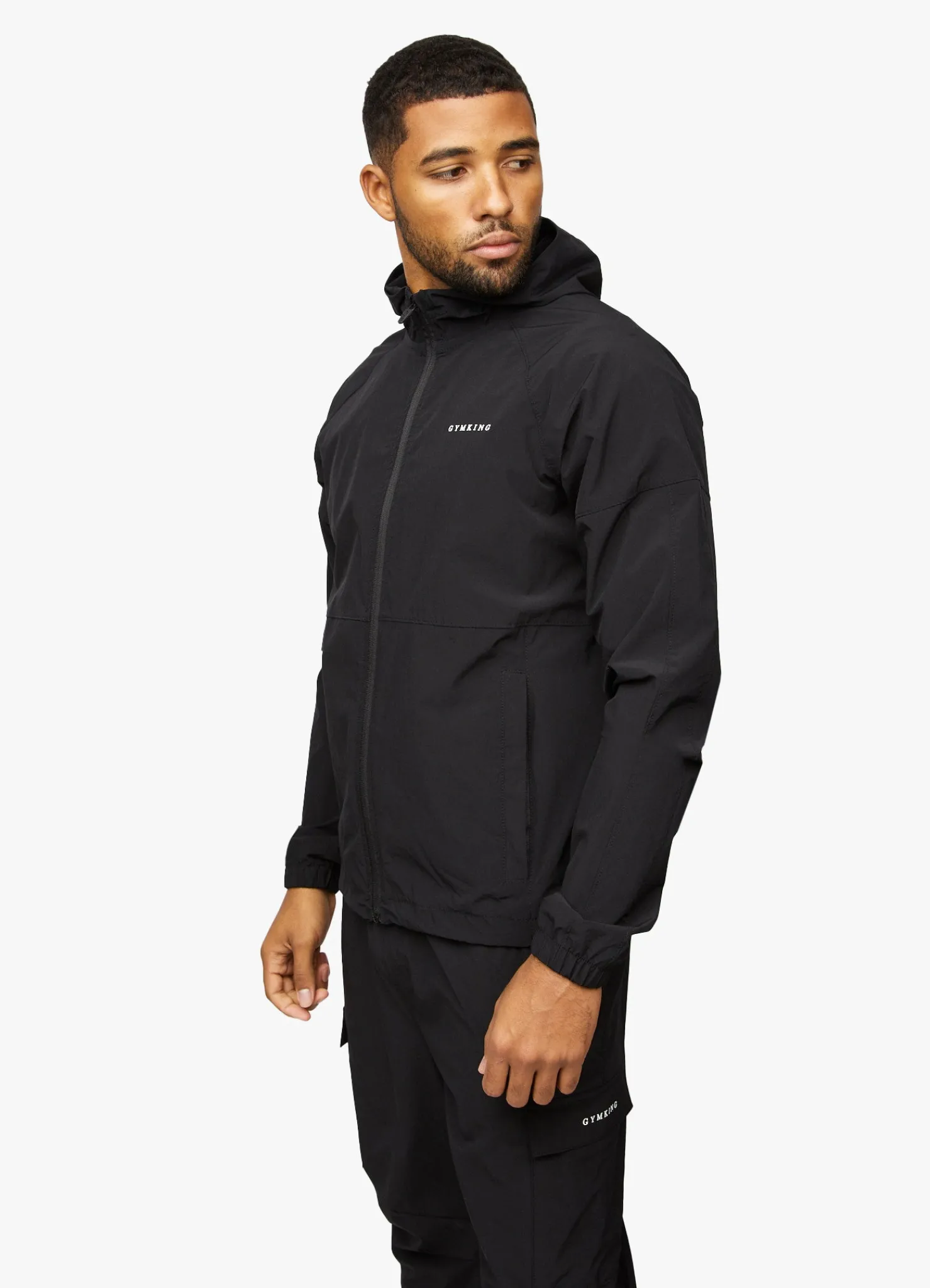 Tracksuit Tops<Gym King Utility Woven Hood Black