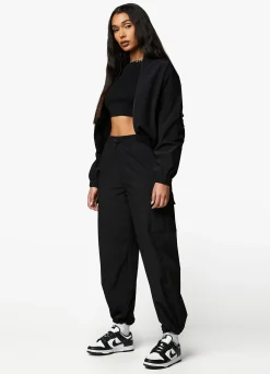 Tracksuits<Gym King Utility Woven Tracksuit Black