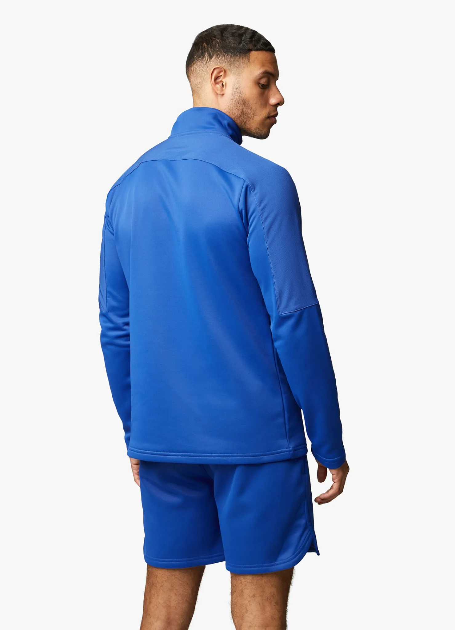 Gymwear<Gym King Velocity 1/4 Zip Funnel Electric Blue/Black