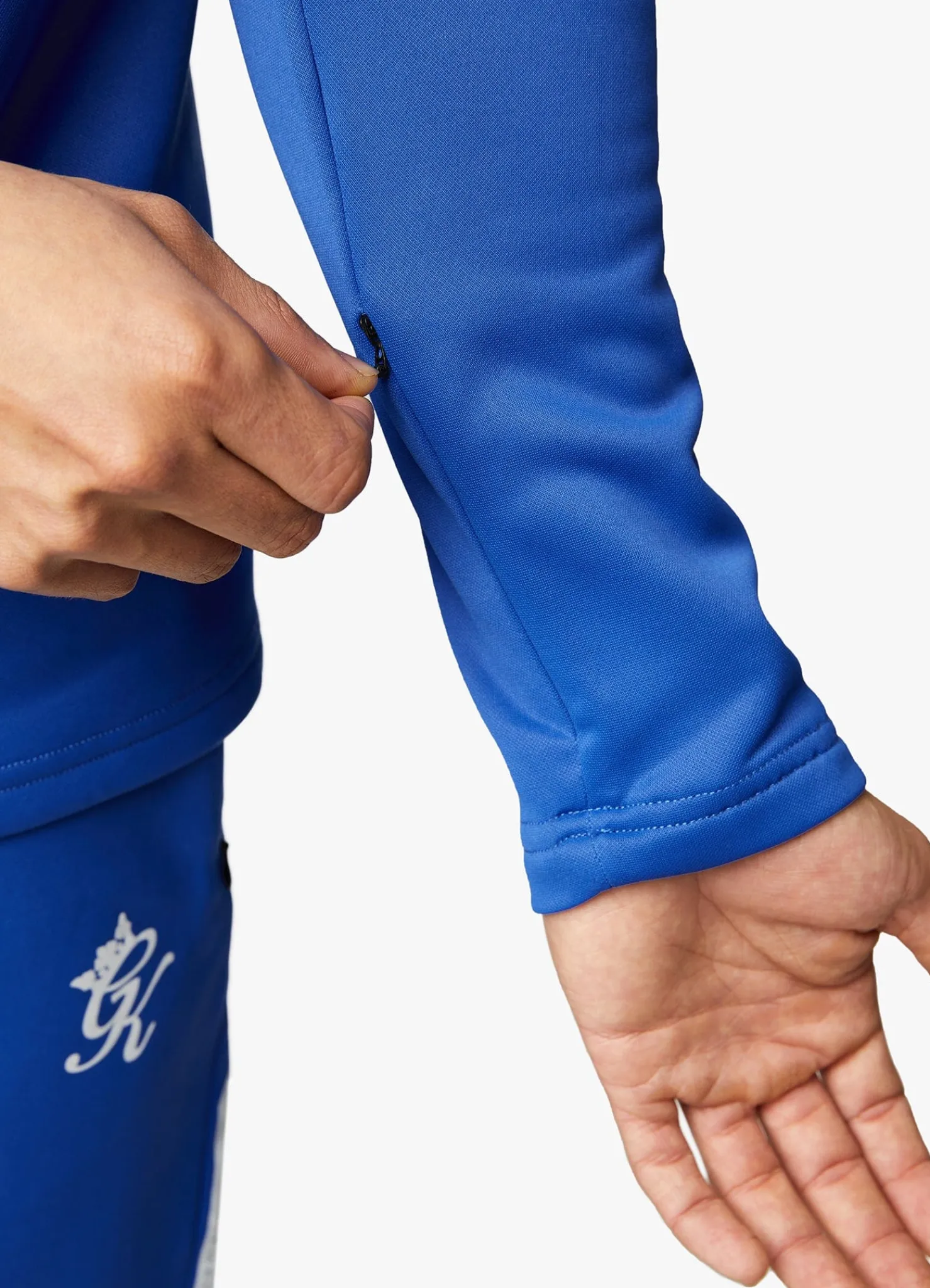 Gymwear<Gym King Velocity 1/4 Zip Funnel Electric Blue/Black