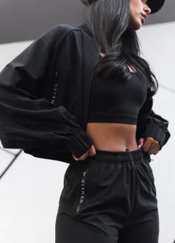 Outerwear<Gym King Woven Batwing Bomber Black