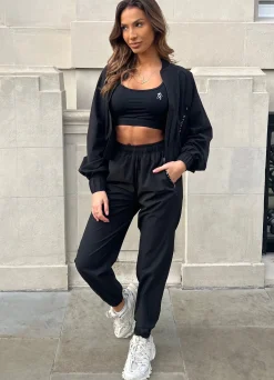 Outerwear<Gym King Woven Batwing Bomber Black
