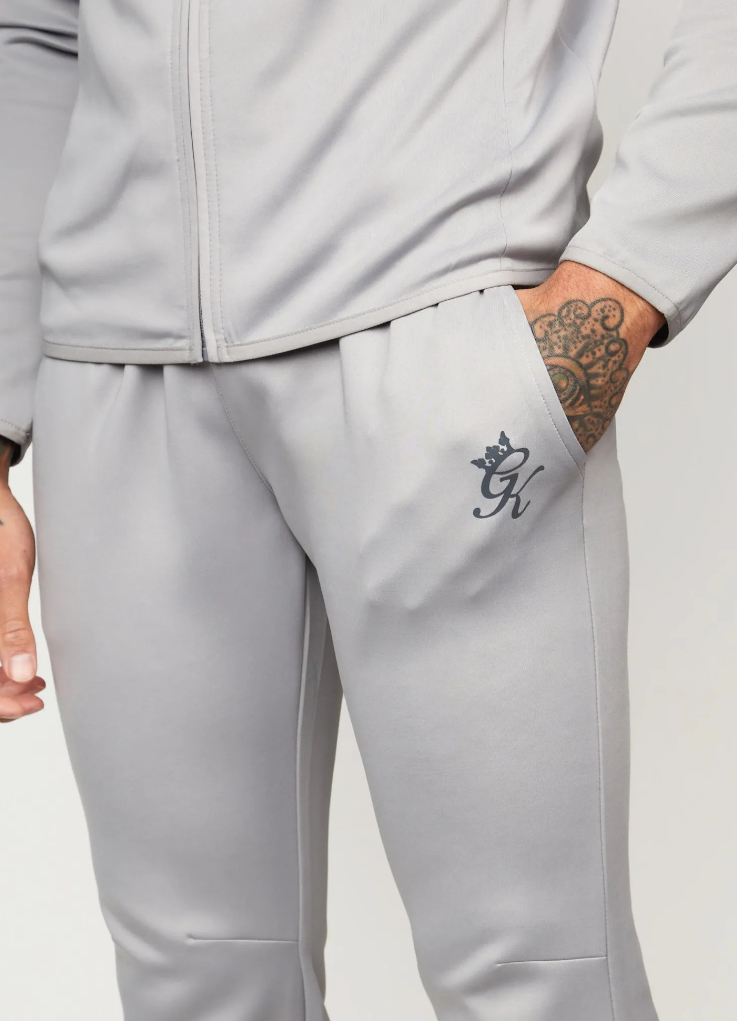 Tracksuit Bottoms<Gym King fundamental Lightweight Poly Tracksuit Bottoms Shadow Grey