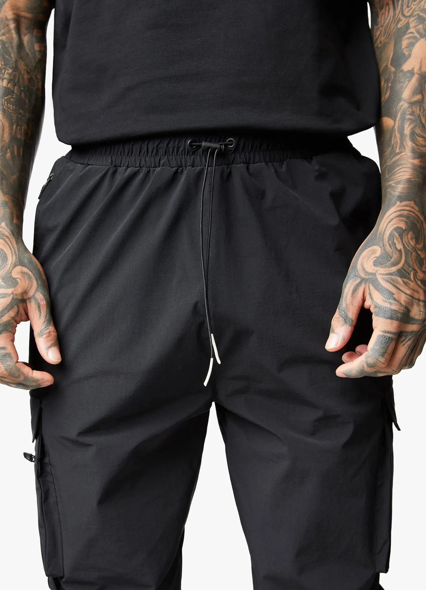 Tracksuits<Gym King Rebellion Hood & Cargo Jogger Black