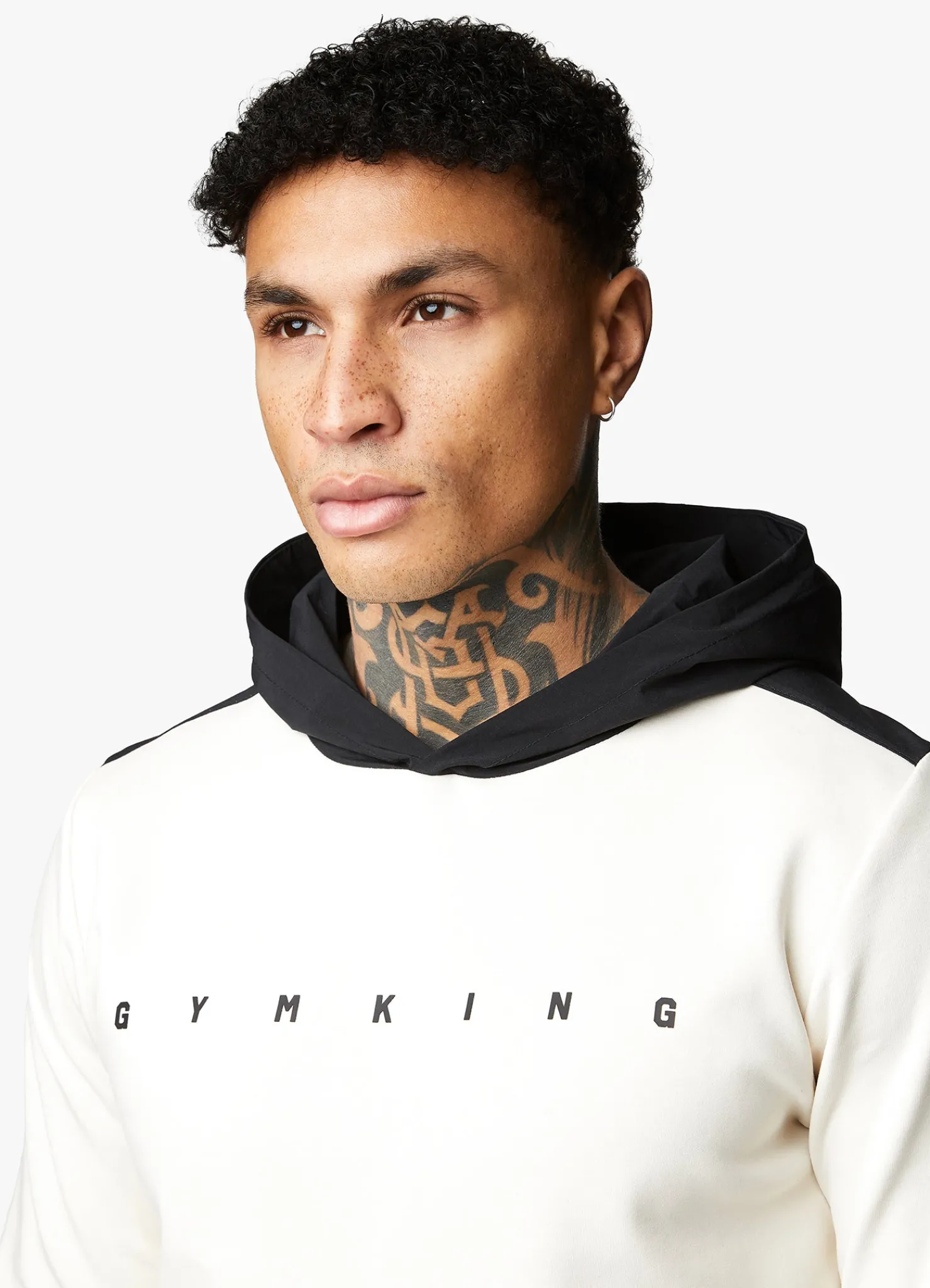 Tracksuits<Gym King Rebellion Hood & Cargo Jogger Antique White/Black