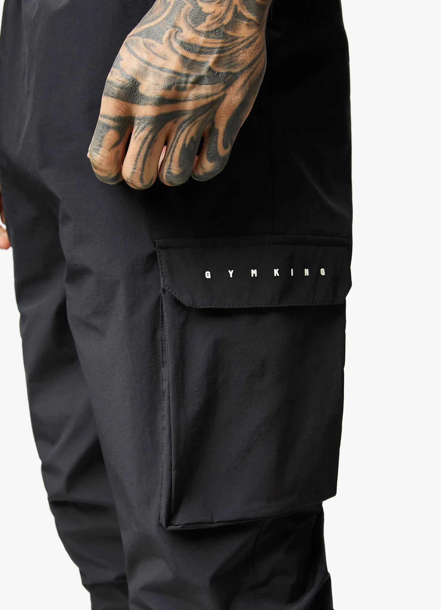 Tracksuits<Gym King Rebellion Hood & Cargo Jogger Antique White/Black